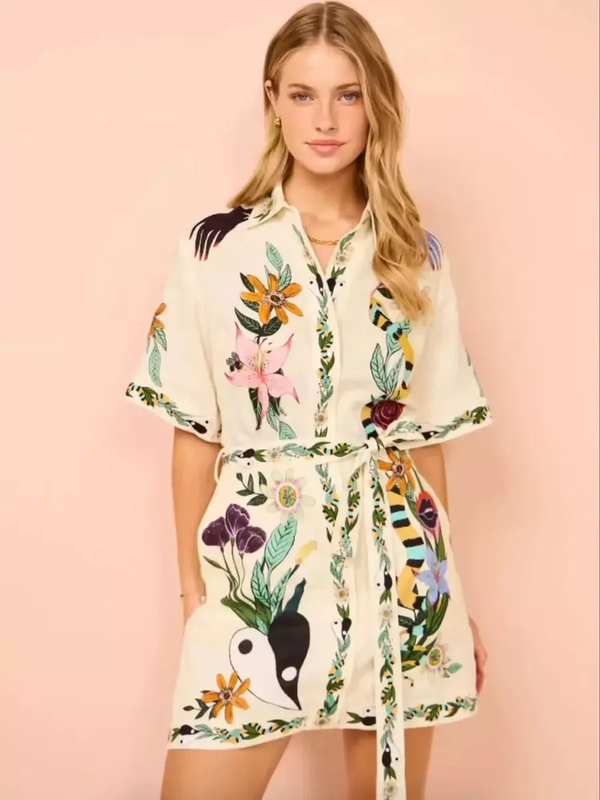 Alemais Meagan Mini Dress in White Size AU 10 - Image 4