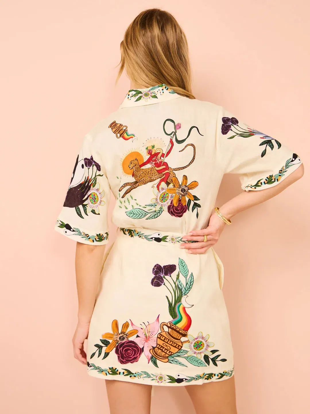 Alemais Meagan Mini Dress in White Size AU 10 for rent on The Volte - main image