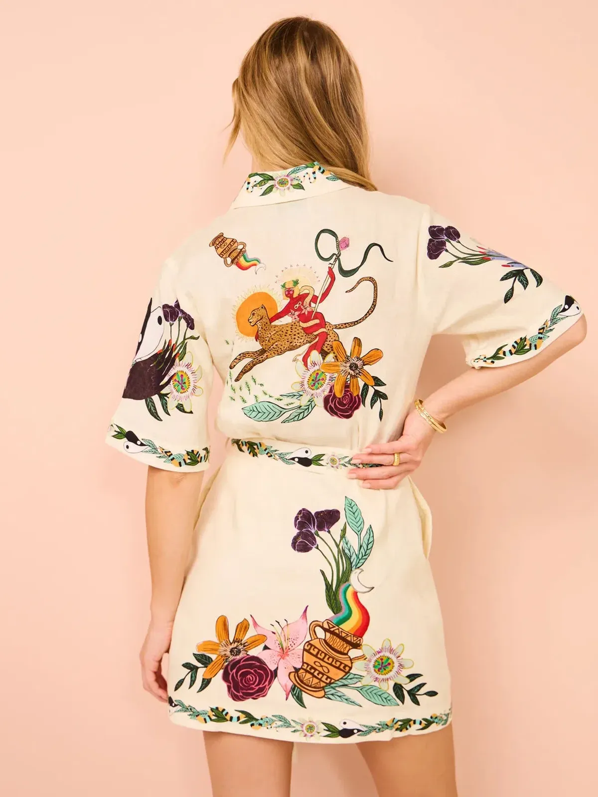 Alemais Meagan Mini Dress in White Size AU 10 - Image 5