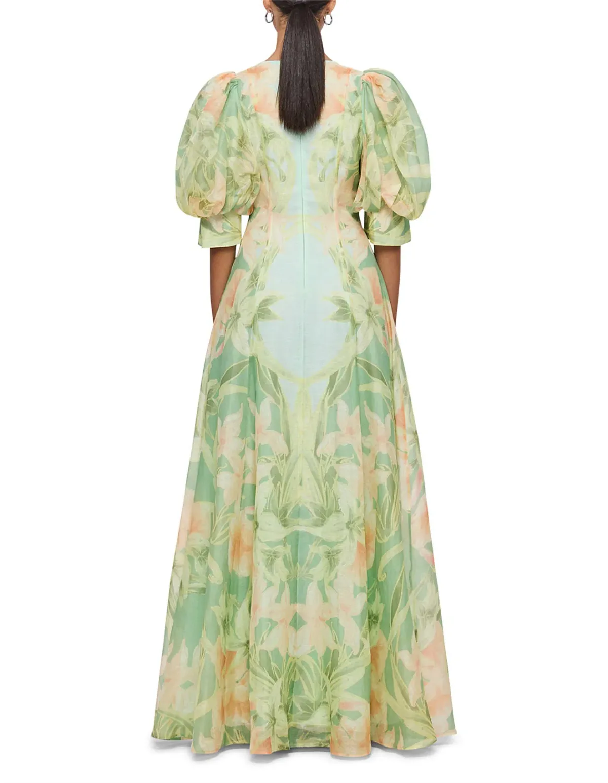 Lucia V Neck Maxi Dress Green Size 10 - Image 2