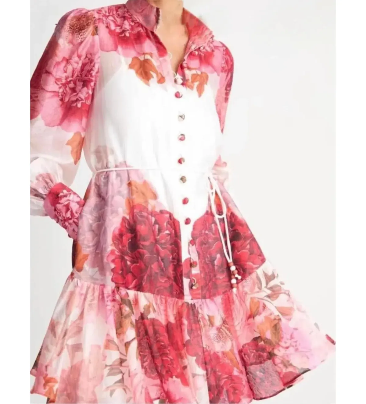 Sheike J’adore Mini Dress Floral Size AU 12  - Image 3