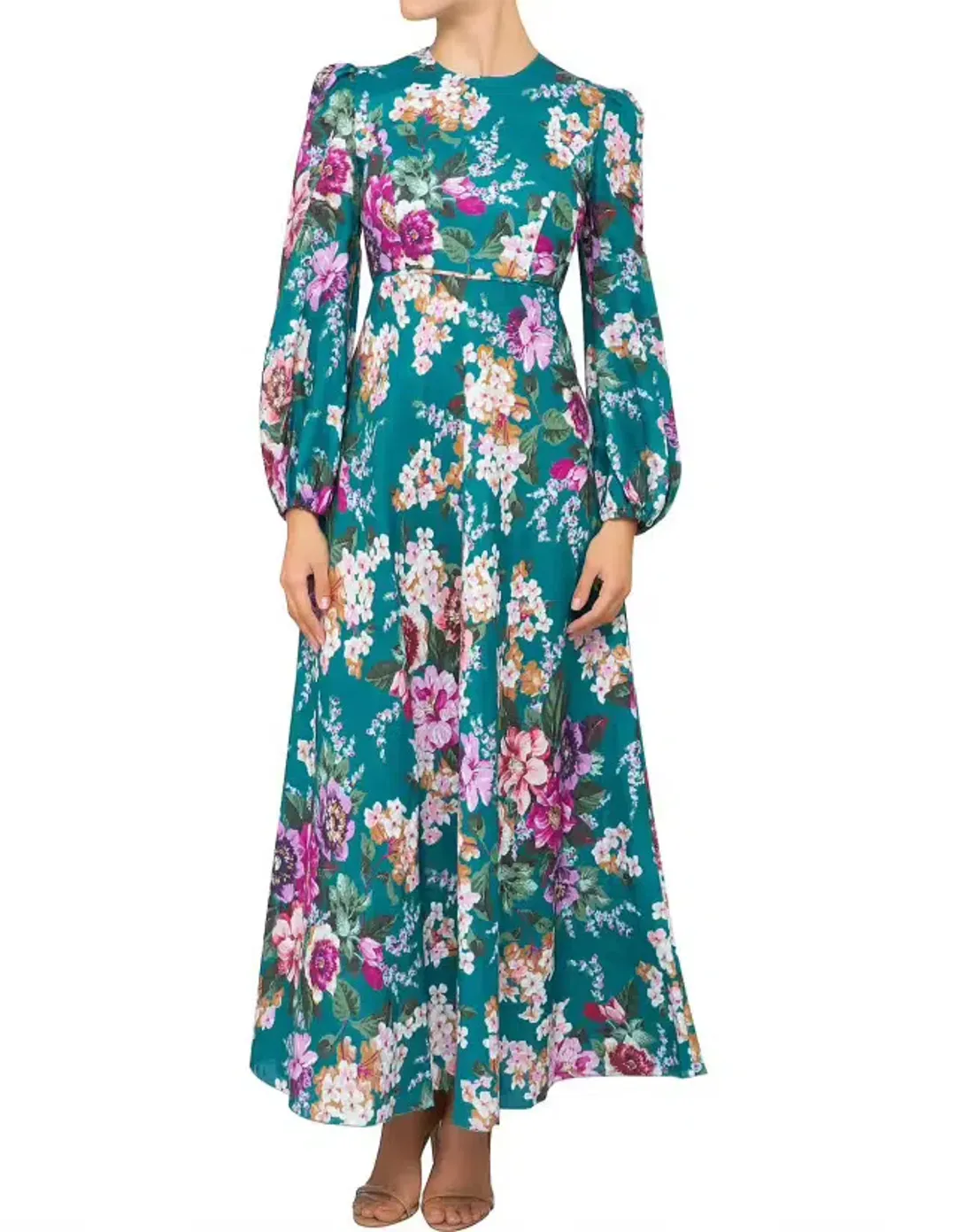 Zimmermann Allia High Neck Midi Dress Floral Size 0 / AU 8 for rent on The Volte - main image