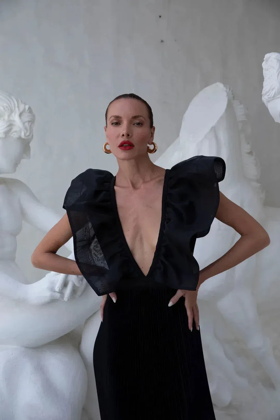 Lidee Woman Ventoux Gown Black Size AU 8 for rent on The Volte - main image