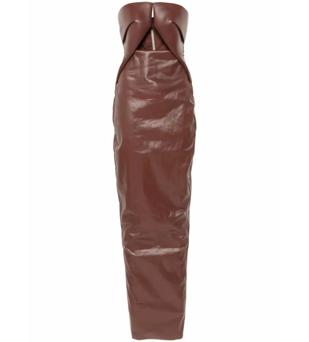 Rick Owens Prong Gown Brown Size AU 6 for rent on The Volte - main image
