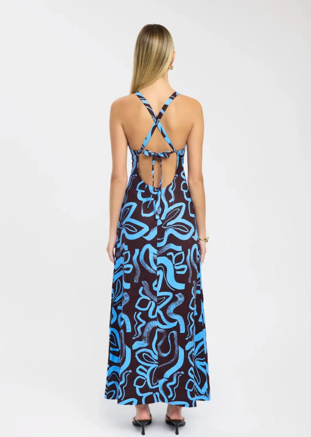 Kookai Soley Vee Maxi Dress Size AU 8 for rent on The Volte - main image