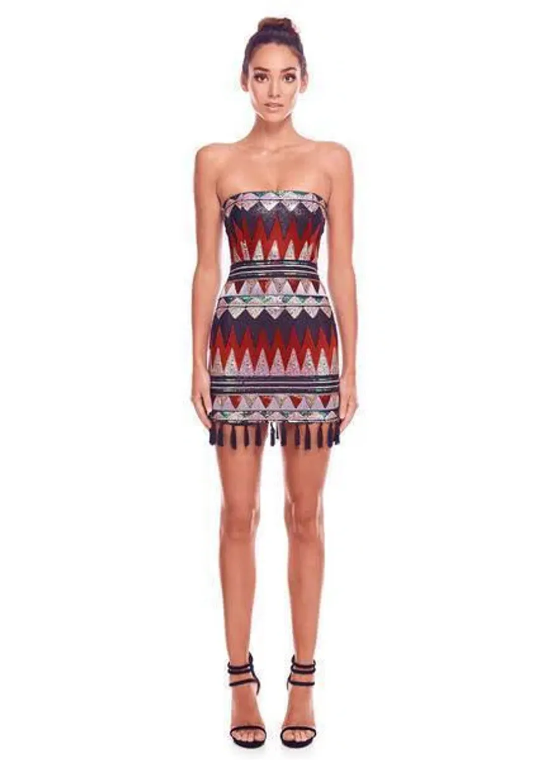 Eliya the Label Perplex Dress Multi Sequin Size 6  for rent on The Volte - main image
