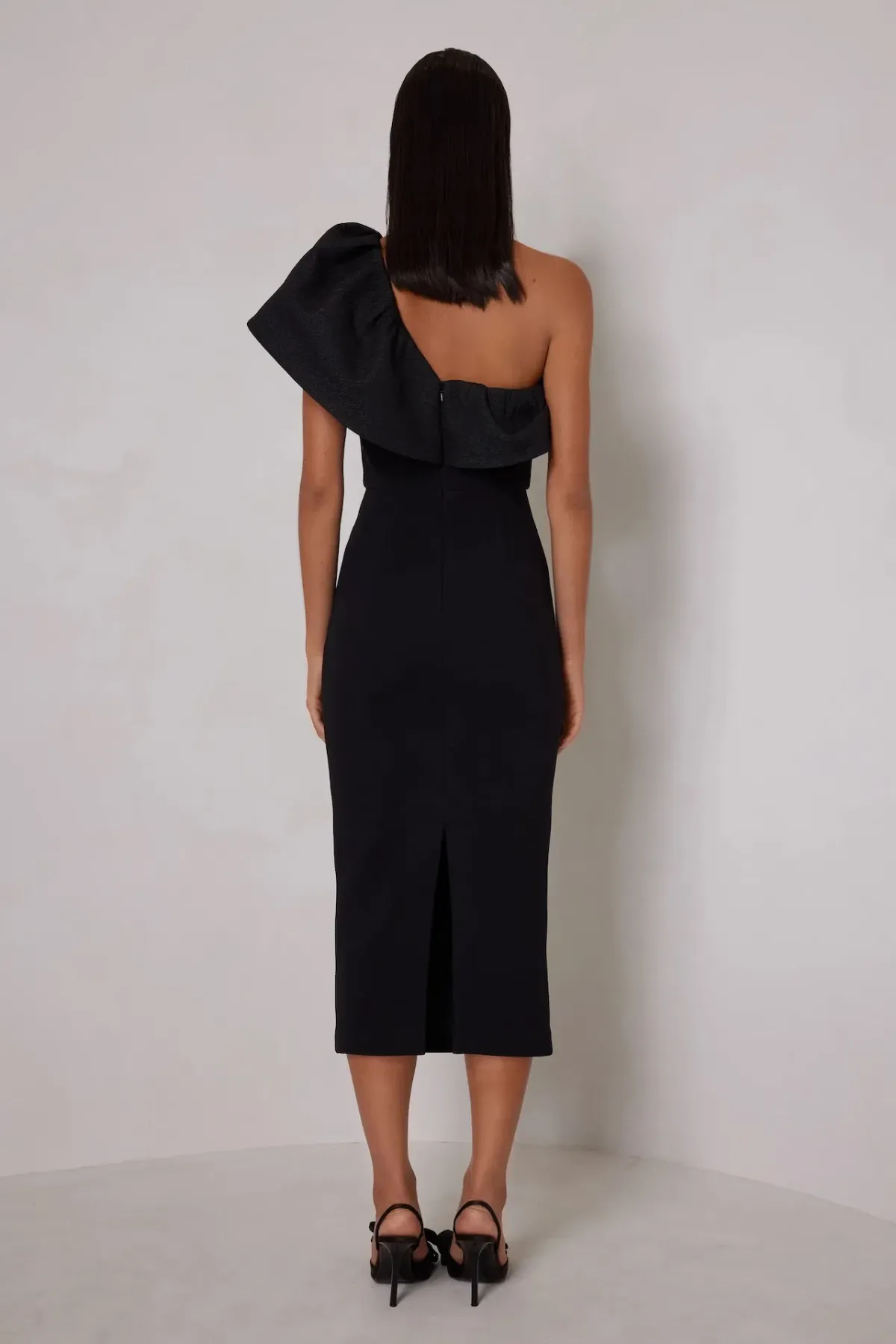 ELLE ZEITOUNE SHARLEENE MIDI / BLACK / SIZE 6 - Image 2