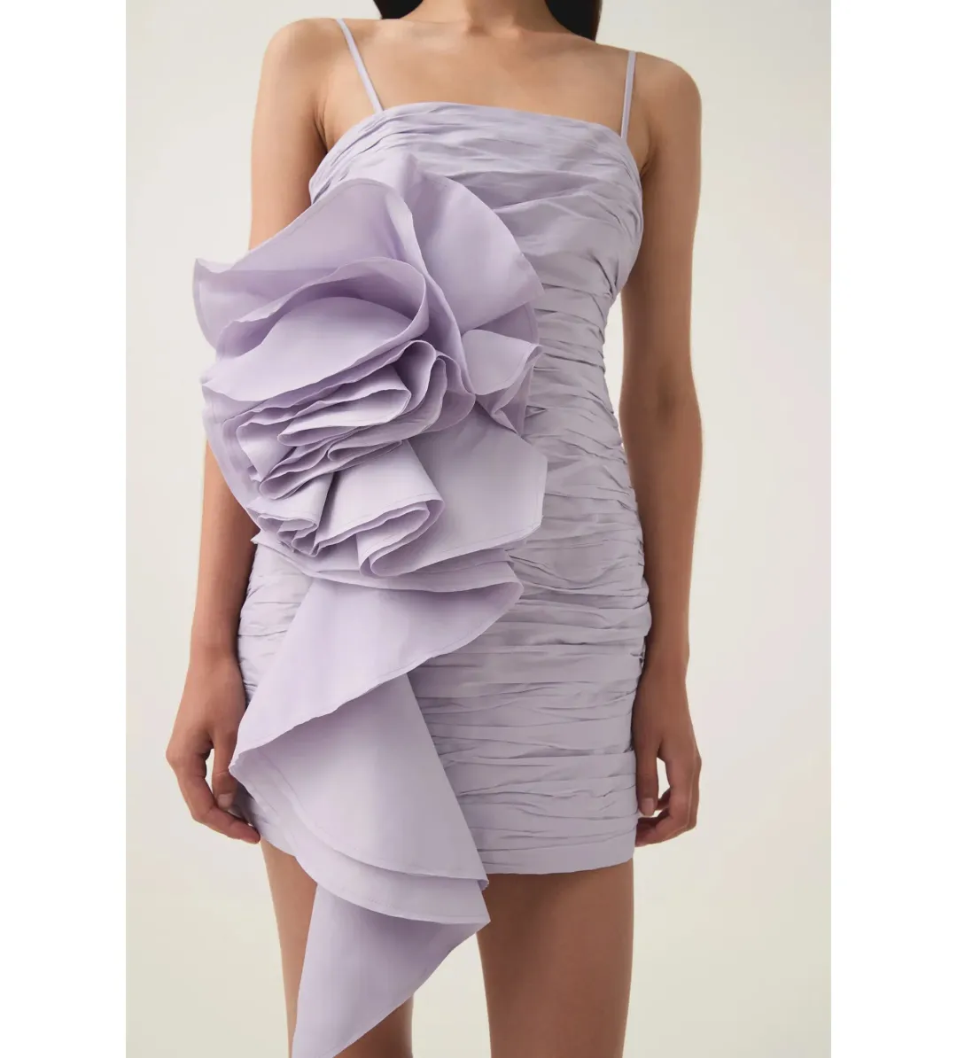 Aje Potion Spiral Mini Dress in Lilac Size 12/L for rent on The Volte - main image