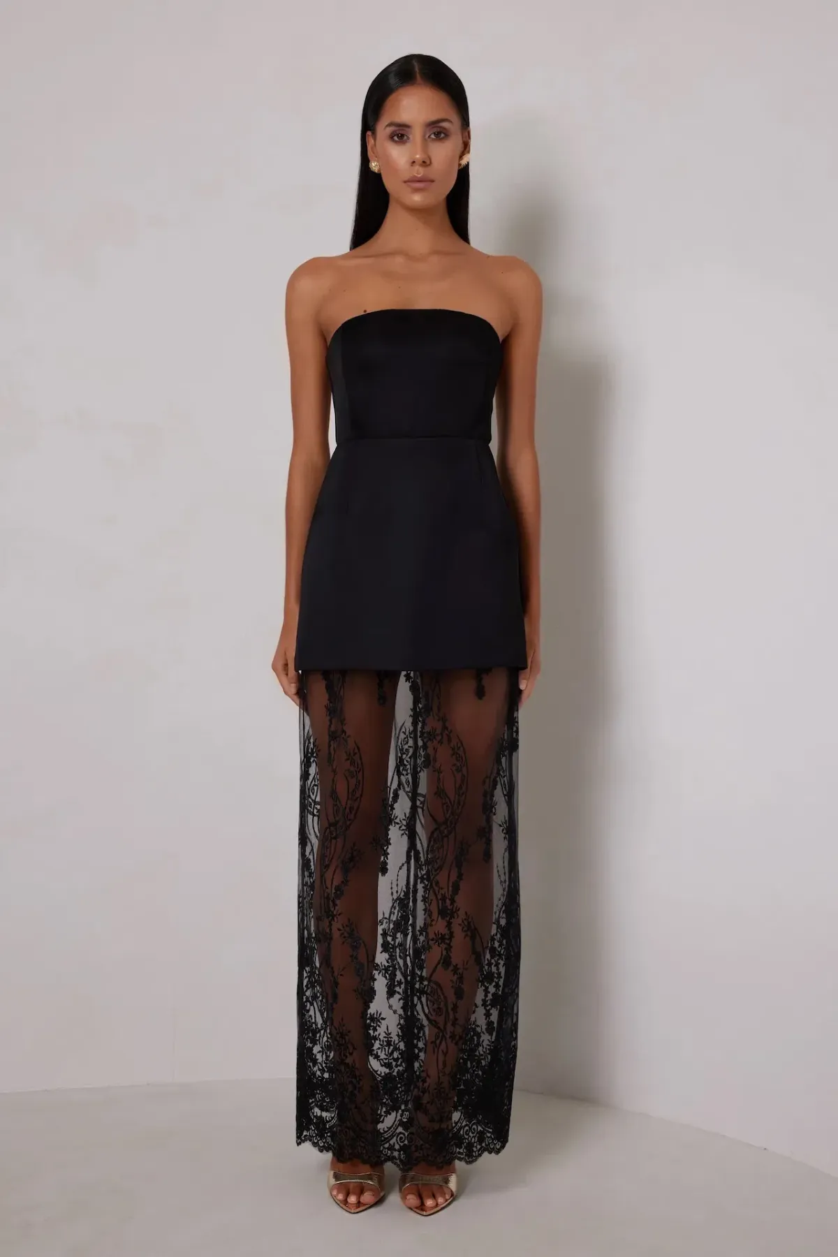 Elle Zeitoune Janice Mini Dress in  Black Size AU  8 - Image 1