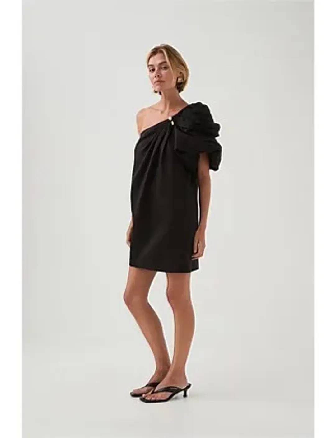 Aje Cira Mini Dress Black Size 8 for rent on The Volte - main image