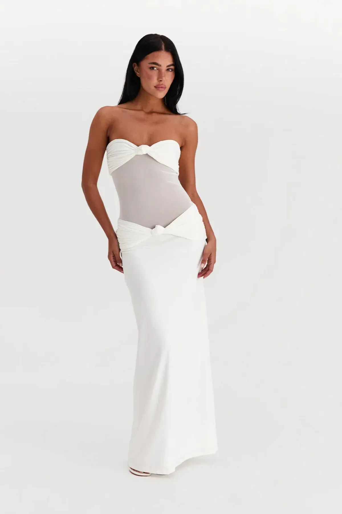 Sasha Therese Amara Maxi Dress White Size AU 8 - Image 1