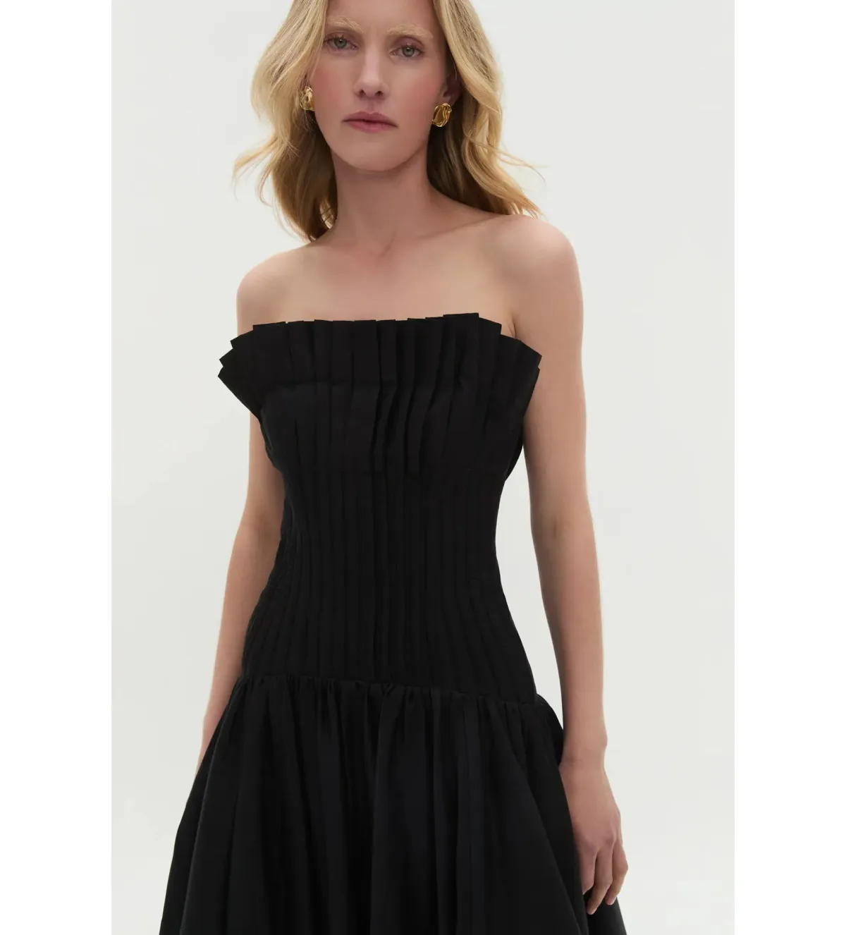 Aje Ivy Bubble Hem Gown Maxi Dress in Black Size AU 8 - Image 4