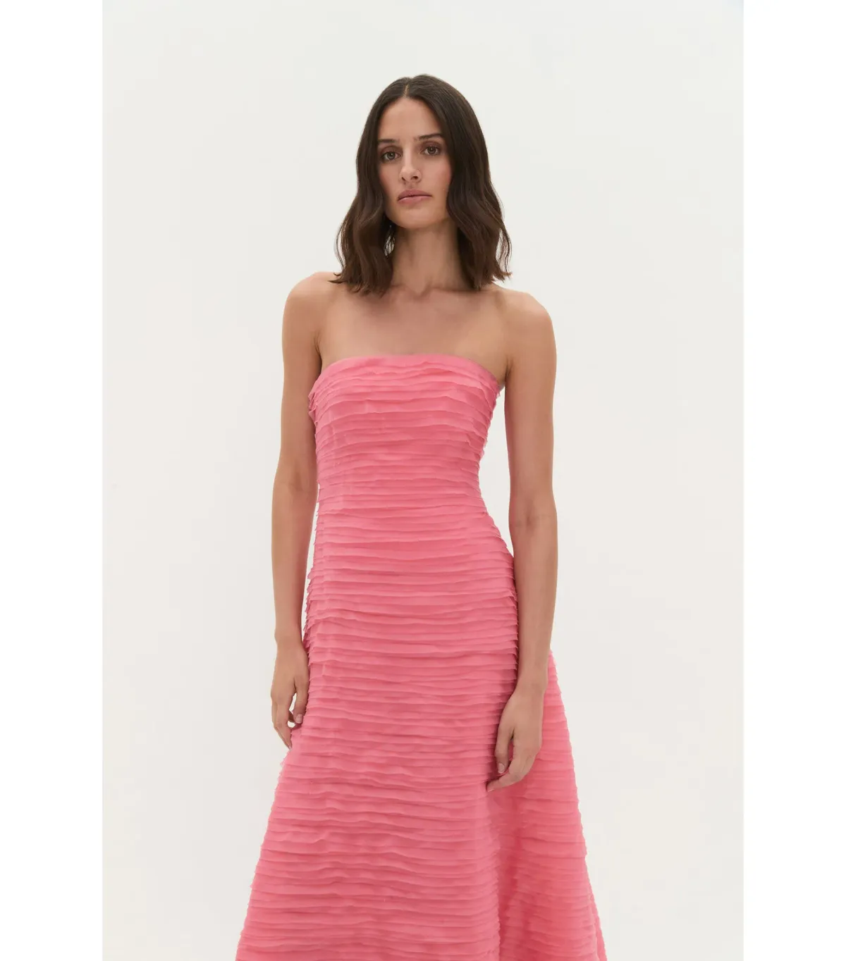 Aje Soundscape Maxi Dress in Guava Pink Size AU 8 - Image 2