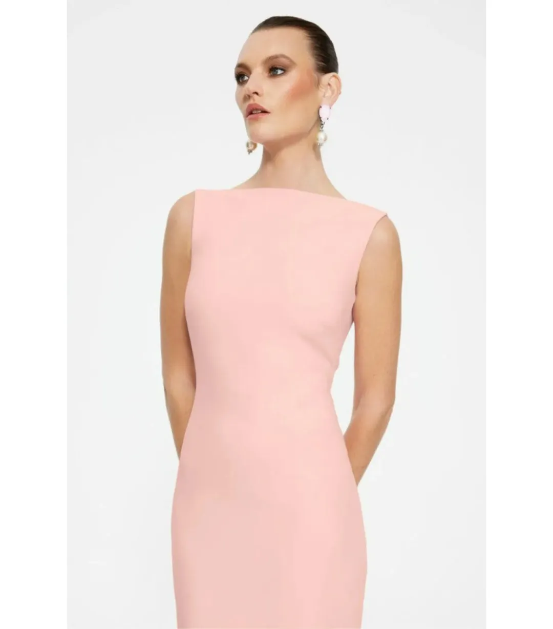 Effie Kats Verona Maxi Gown in Blush Size XS / AU 6 for rent on The Volte - main image