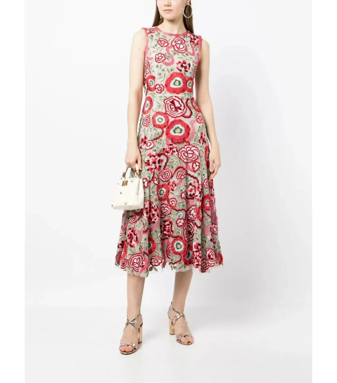 Rachel Gilbert Gigi Midi Dress Multi Size AU 12 for rent on The Volte - main image