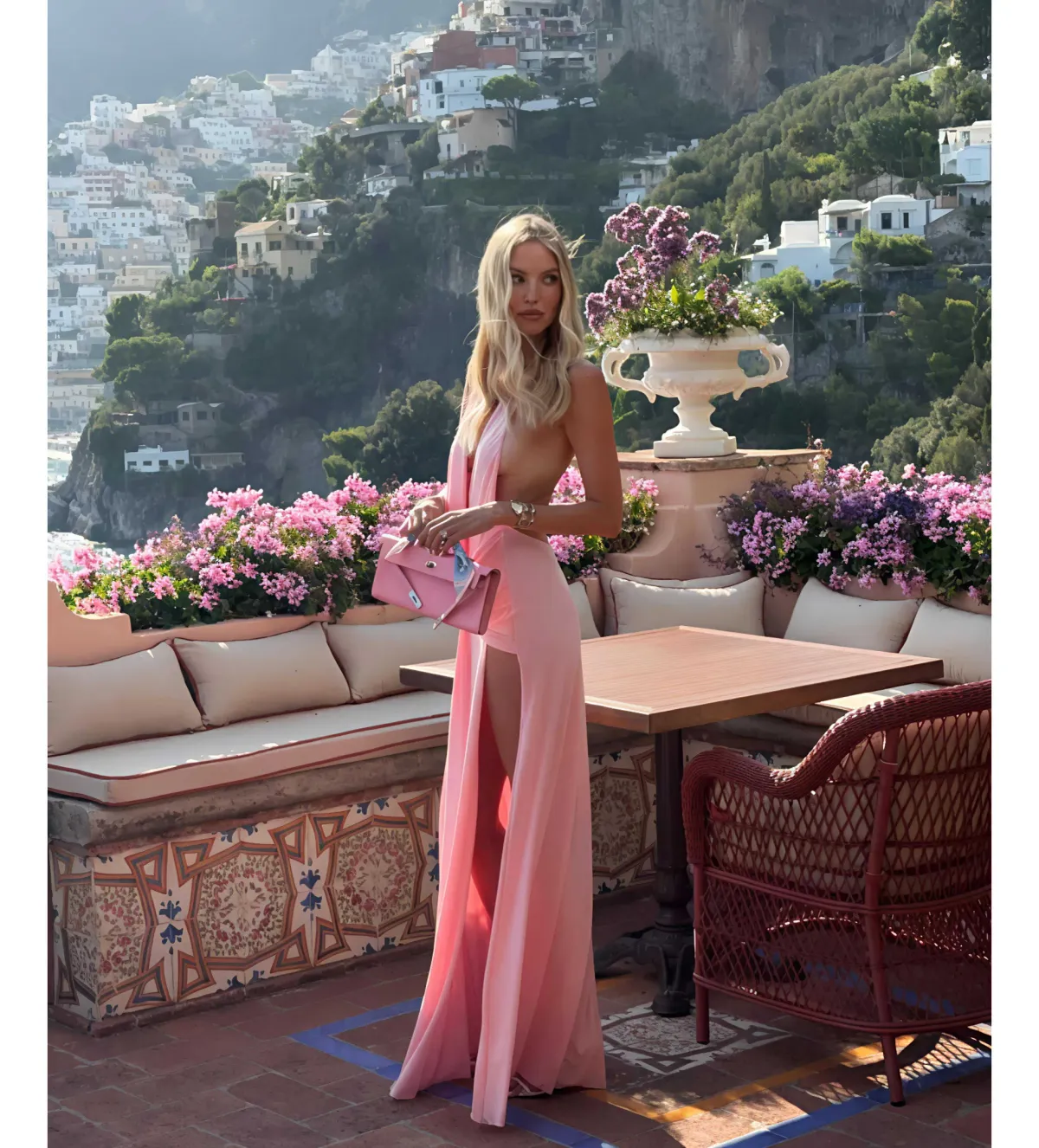 Natalie Rolt Winona Gown Blossom Pink Size 0 AU 6 - Image 4