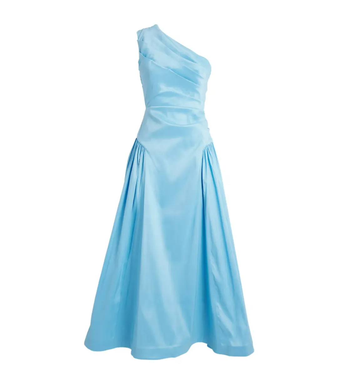 Rachel Gilbert Banksia Midi Dress Blue Size AU 10 for rent on The Volte - main image