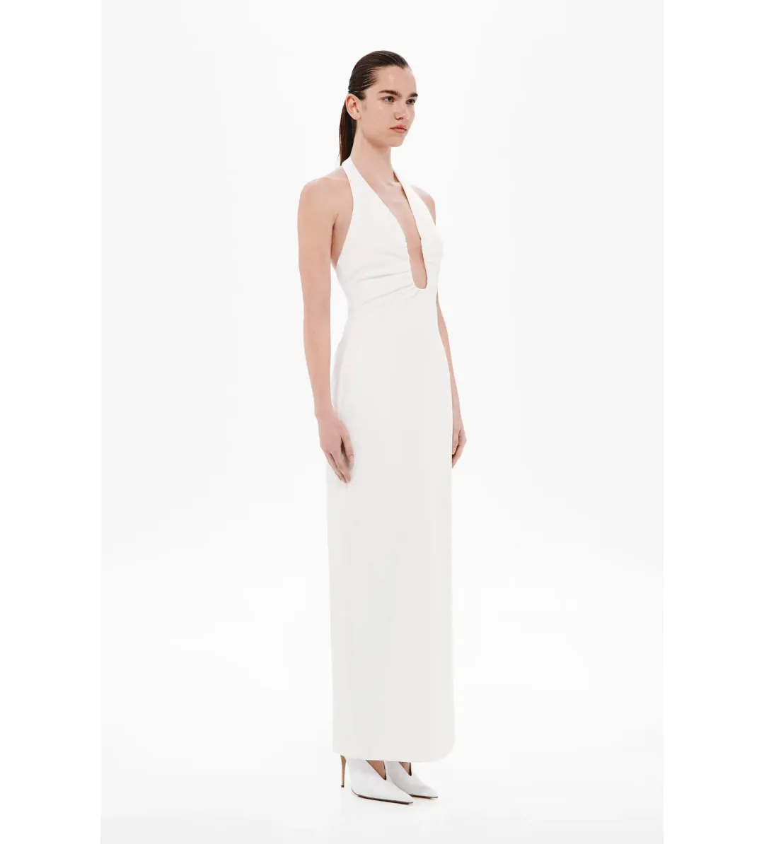 MISHA Alusia Maxi Dress Ivory Size 8/S for rent on The Volte - main image