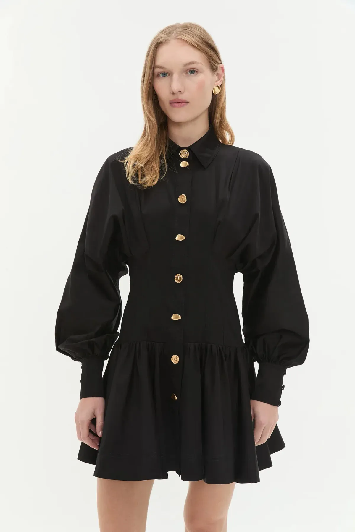 Aje Alexa Long Sleeve Mini Dress in Black Size AU 10 - Image 1