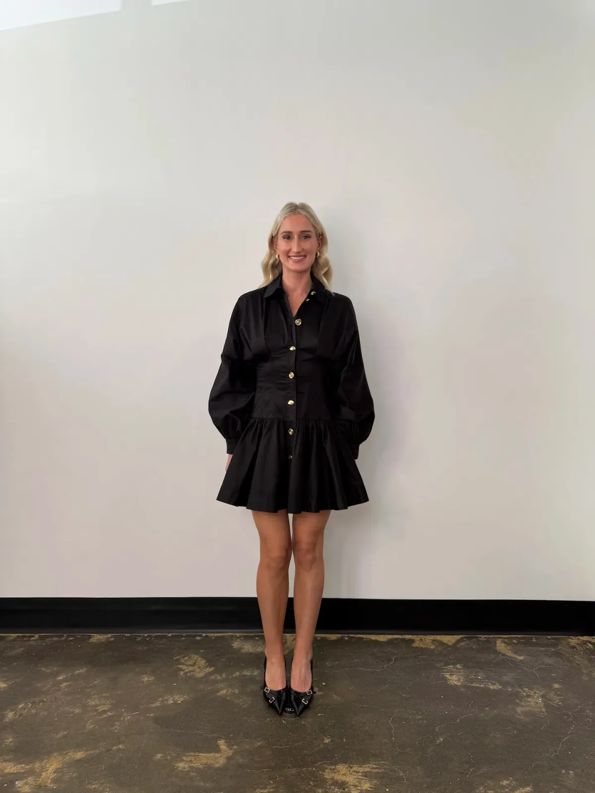 Aje Alexa Long Sleeve Mini Dress in Black Size AU 10 - Image 3