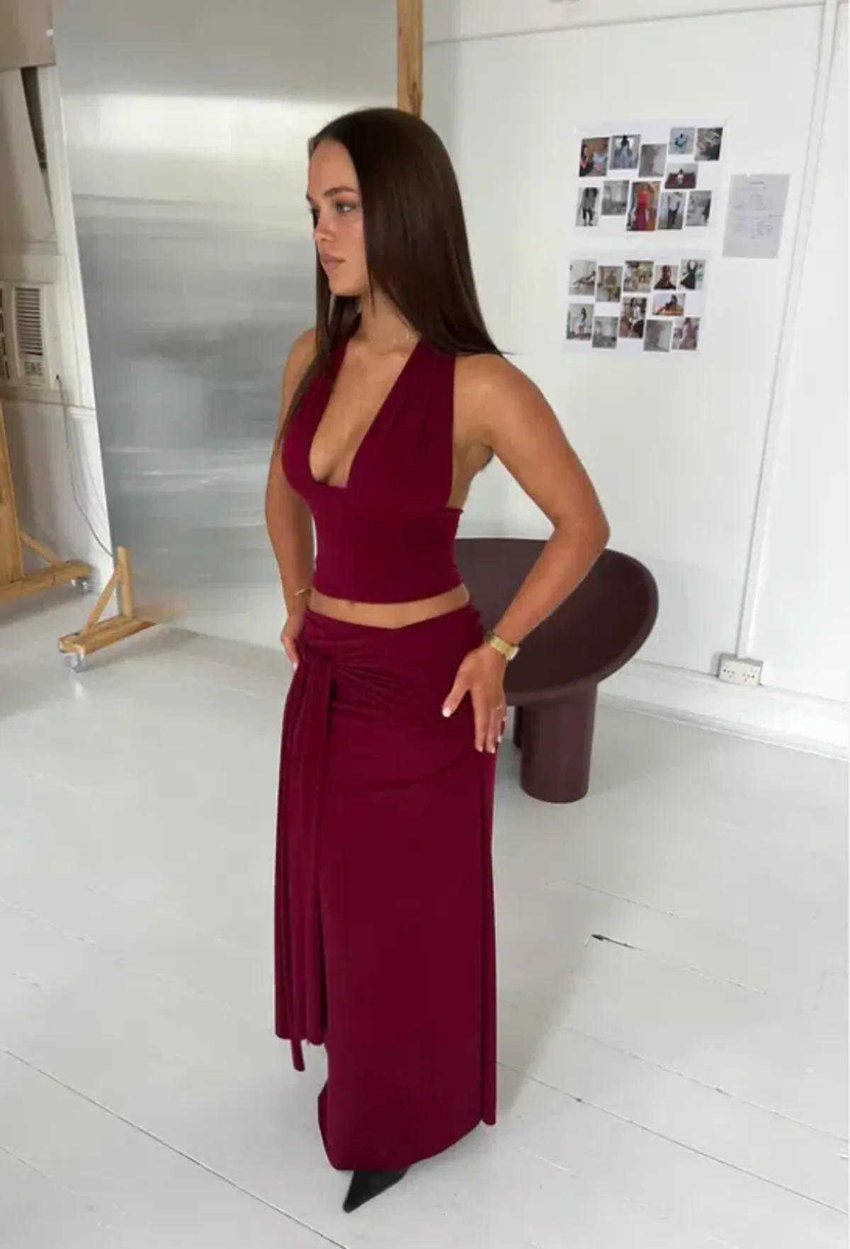 La Marie Sofie Set Burgundy Size 8 - Image 3