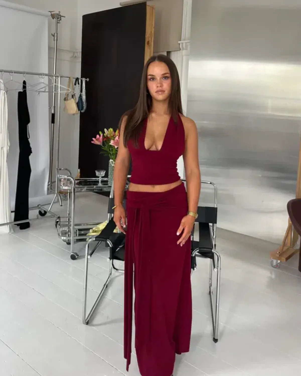 La Marie Sofie Set Burgundy Size 8 - Image 1