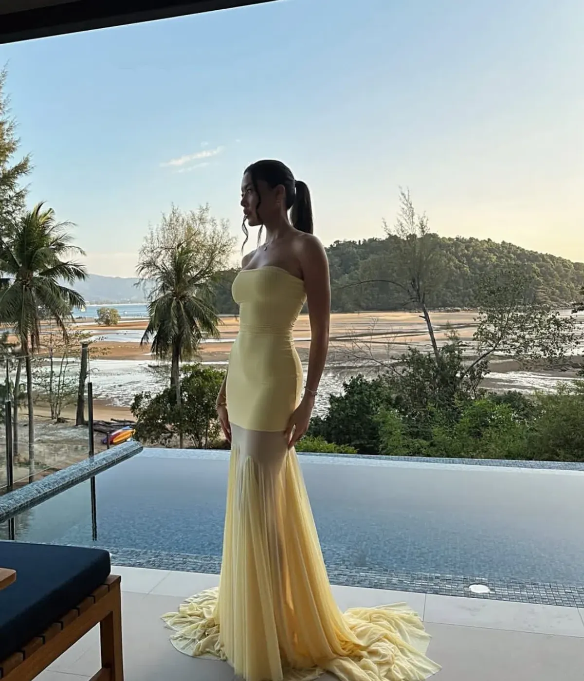 Deme by Gabriella Dalia Gown in Butter Yellow Size 10/M - Image 4