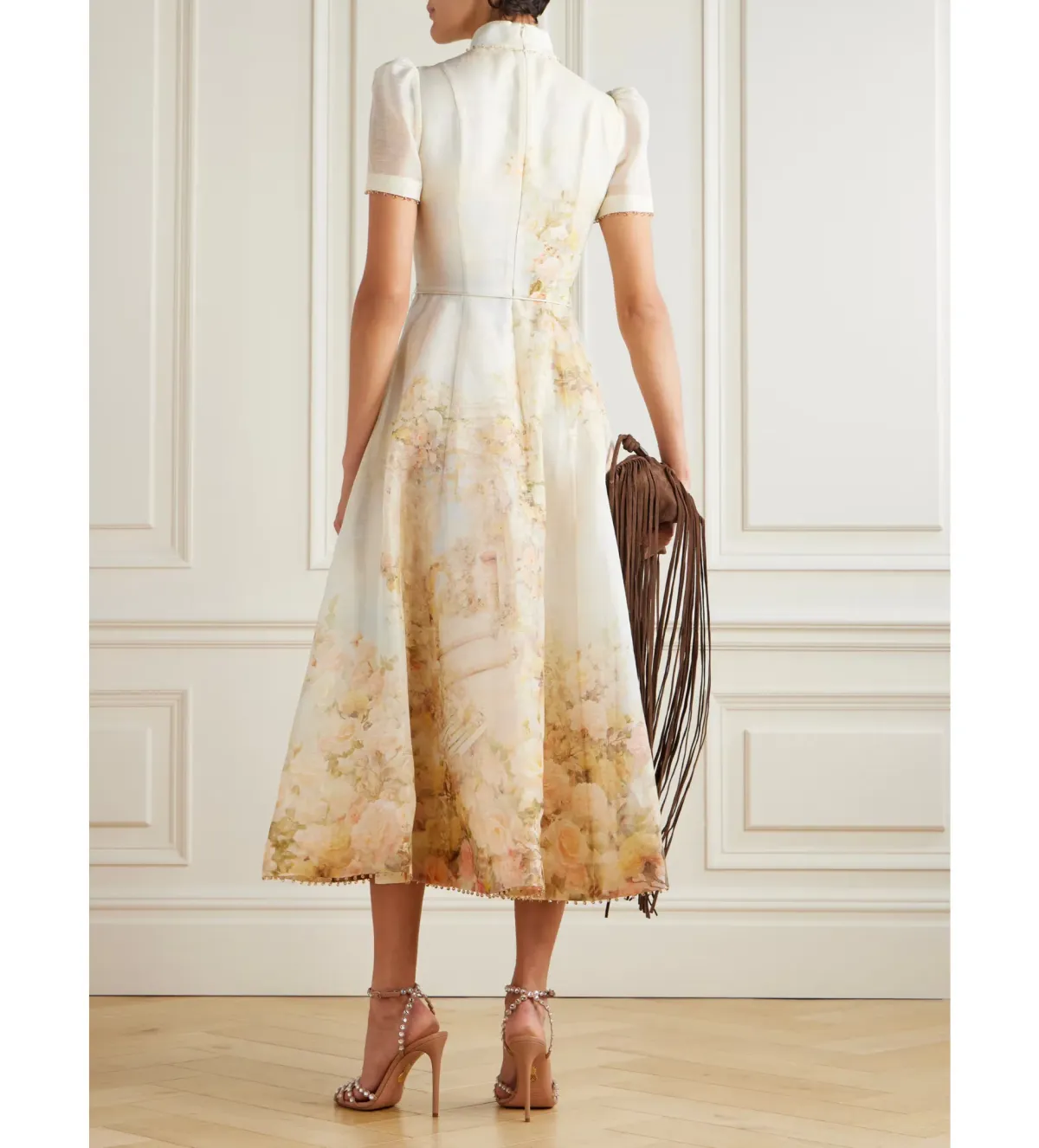 Zimmermann Memento Picnic Midi Dress in Rose Arbor Size 2 / AU 12 - Image 2