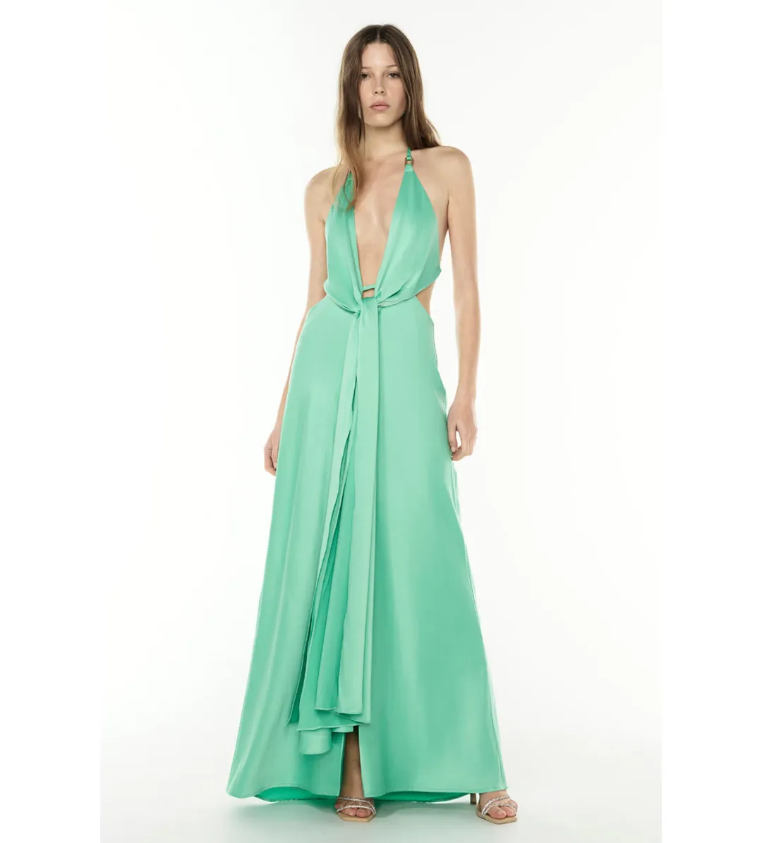 Manning Cartell Evening Trance Slip Dress in Green Size M / AU 10 for rent on The Volte - main image