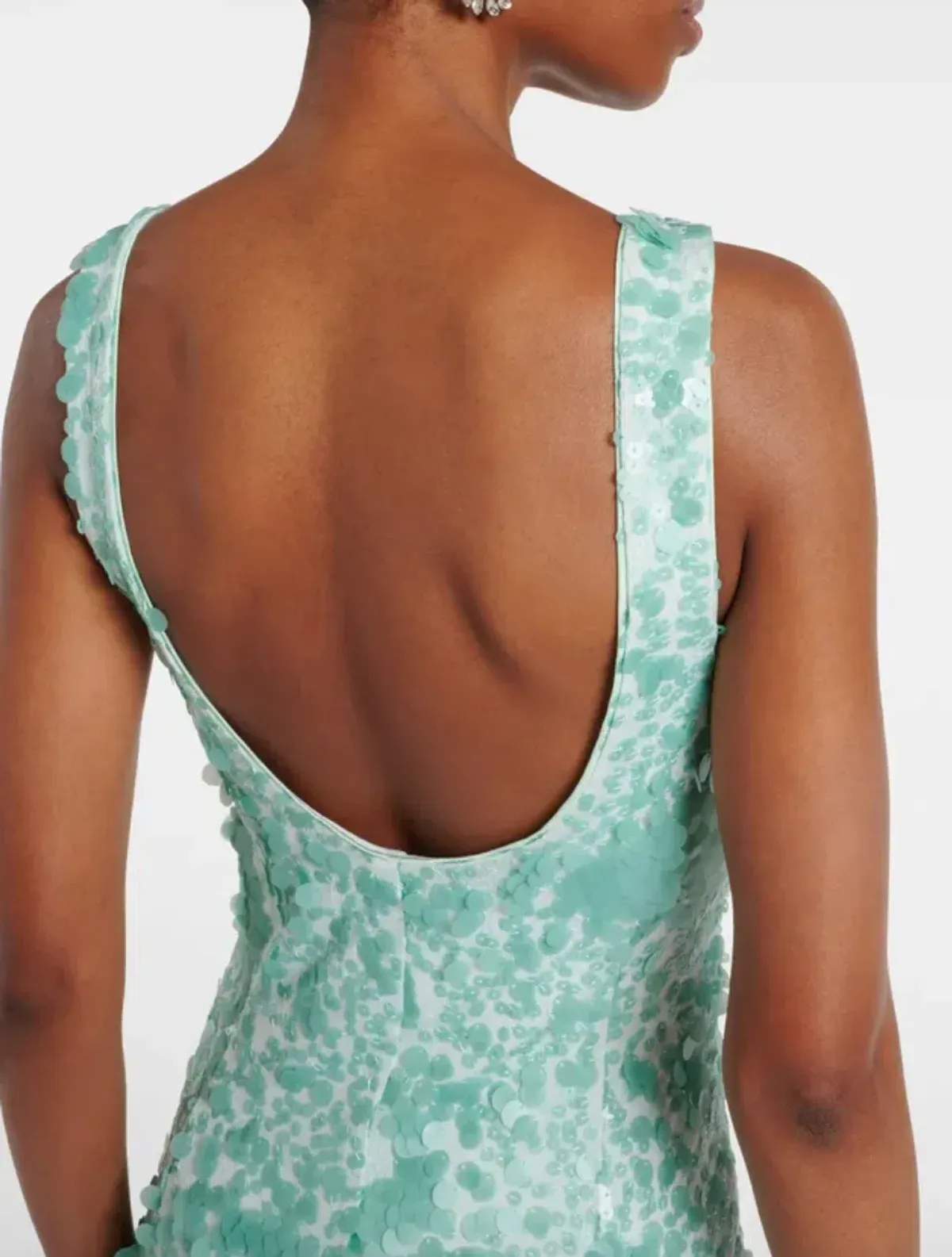 Simkhai Bex Sequined Maxi Dress in Green Size US 4 /AU 8 - Image 5