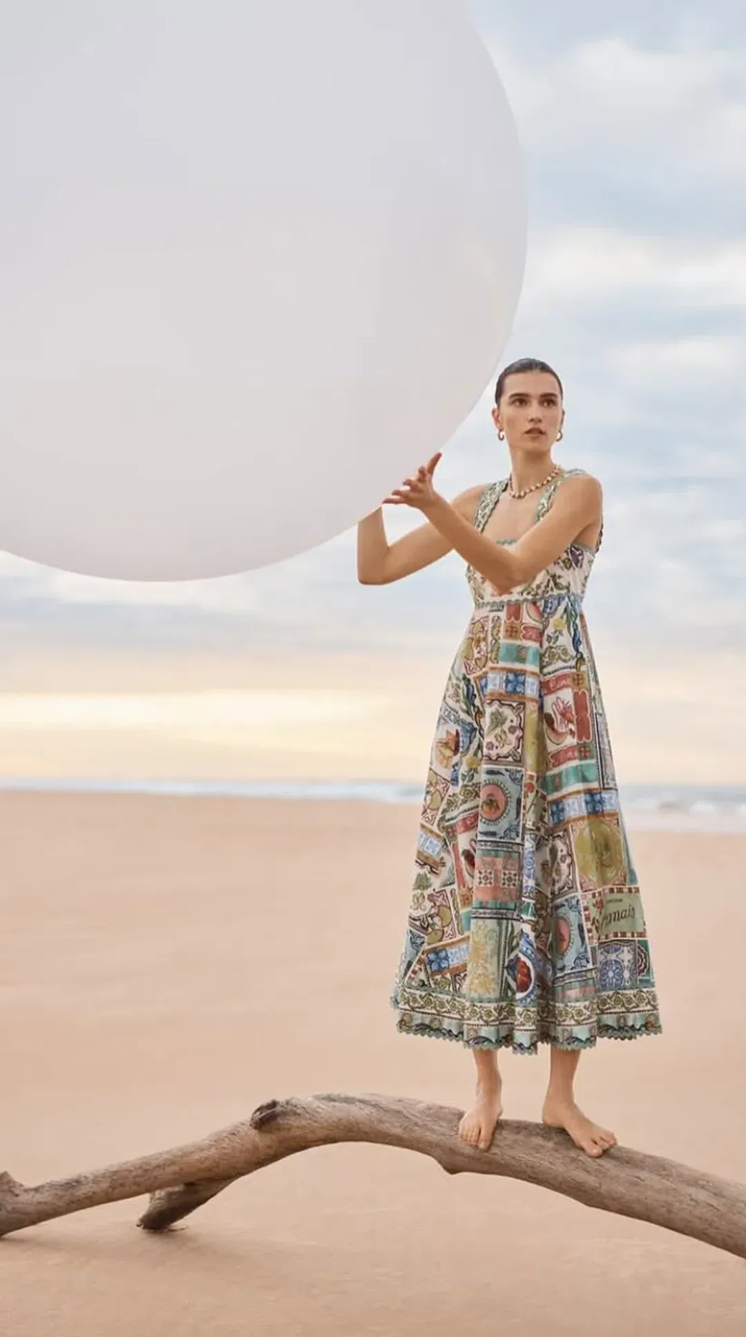 Alemais Tommasina Print Sundress Size AU 10 for rent on The Volte - main image