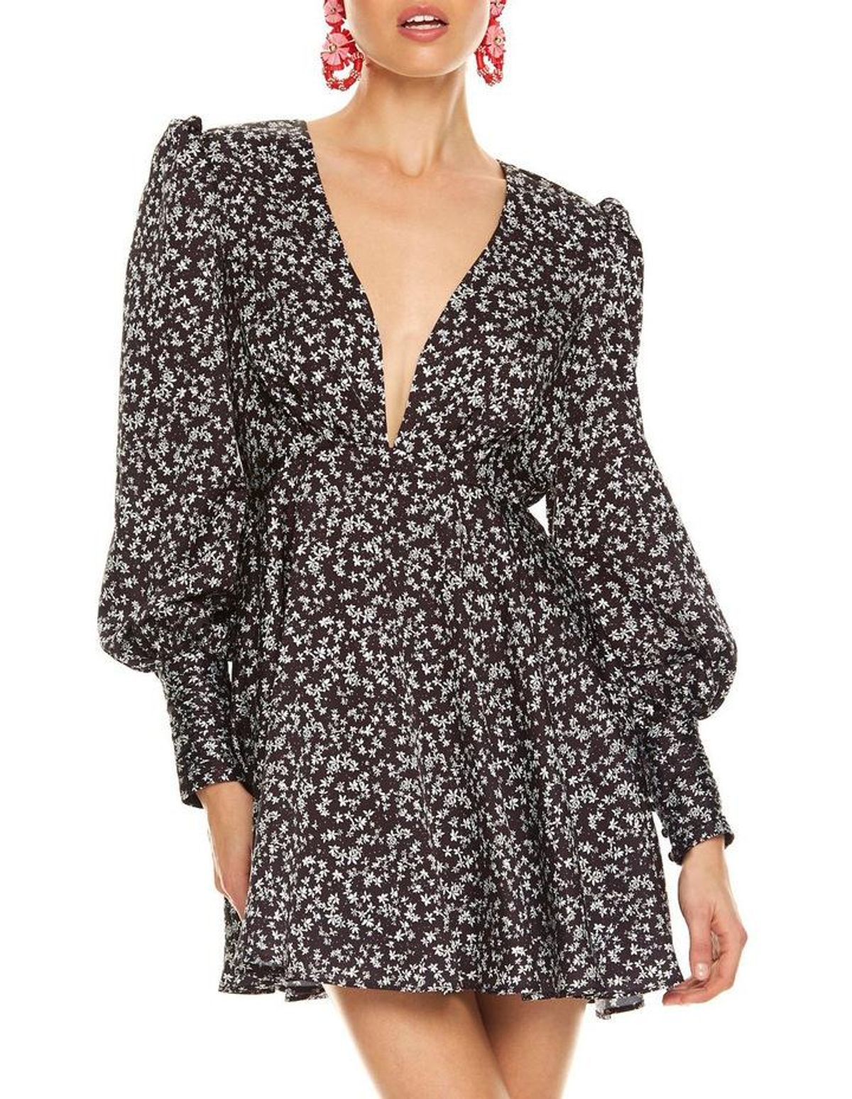 Talulah Embody The Love Long Sleeve Mini Dress Print Size XS / Au 6 - Image 4