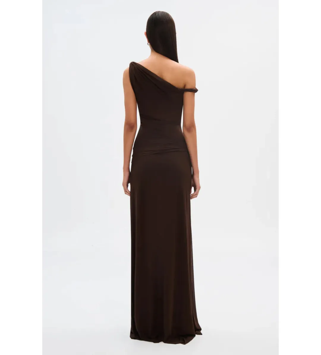 Misha Sisal Maxi Dress Espresso Size 10/M for rent on The Volte - main image