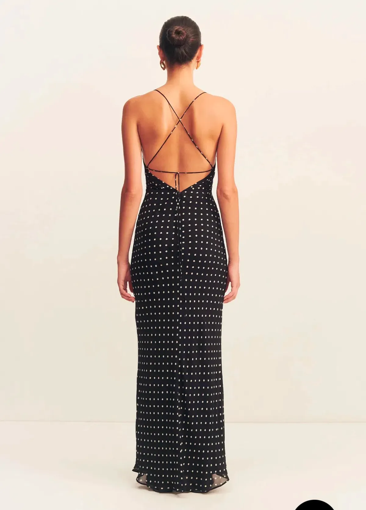 Shona Joy Houston Lace Back Maxi Dress Black Size 10 - Image 4