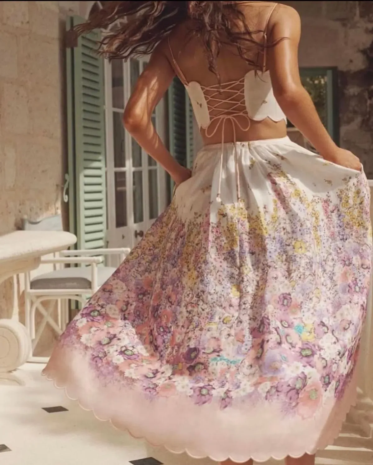 Zimmermann Jude Scallop Midi Dress Size AU 8 - Image 6