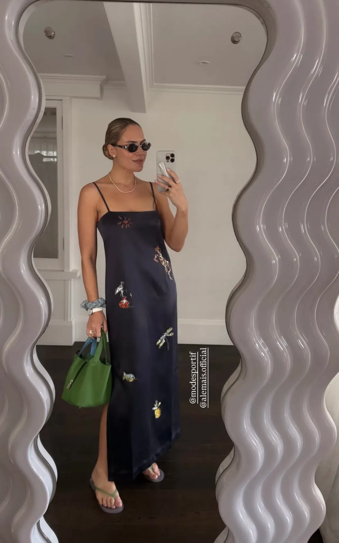 Aleamis Fontaine Slip Midi Dress Black Size AU 16 for rent on The Volte - main image