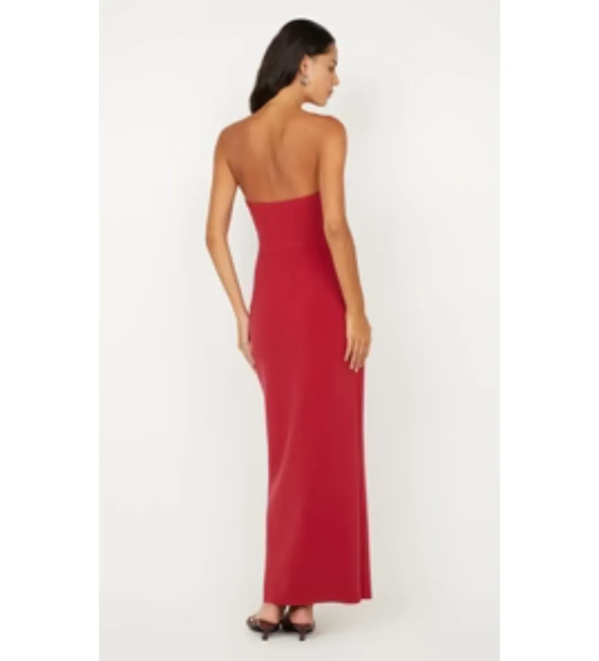 Bec & Bridge Rafi Strapless Maxi Dress in Cherry Size AU 8 - Image 3
