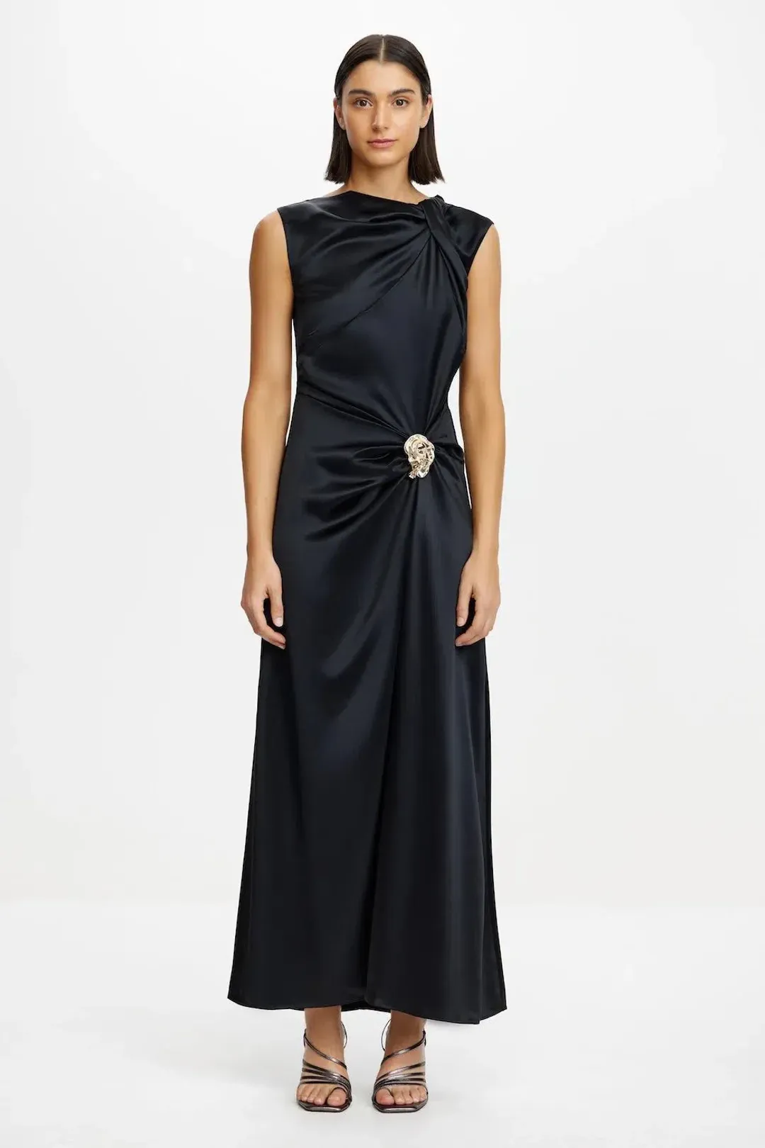 Acler Redman Maxi Dress in Black Size 10 for rent on The Volte - main image
