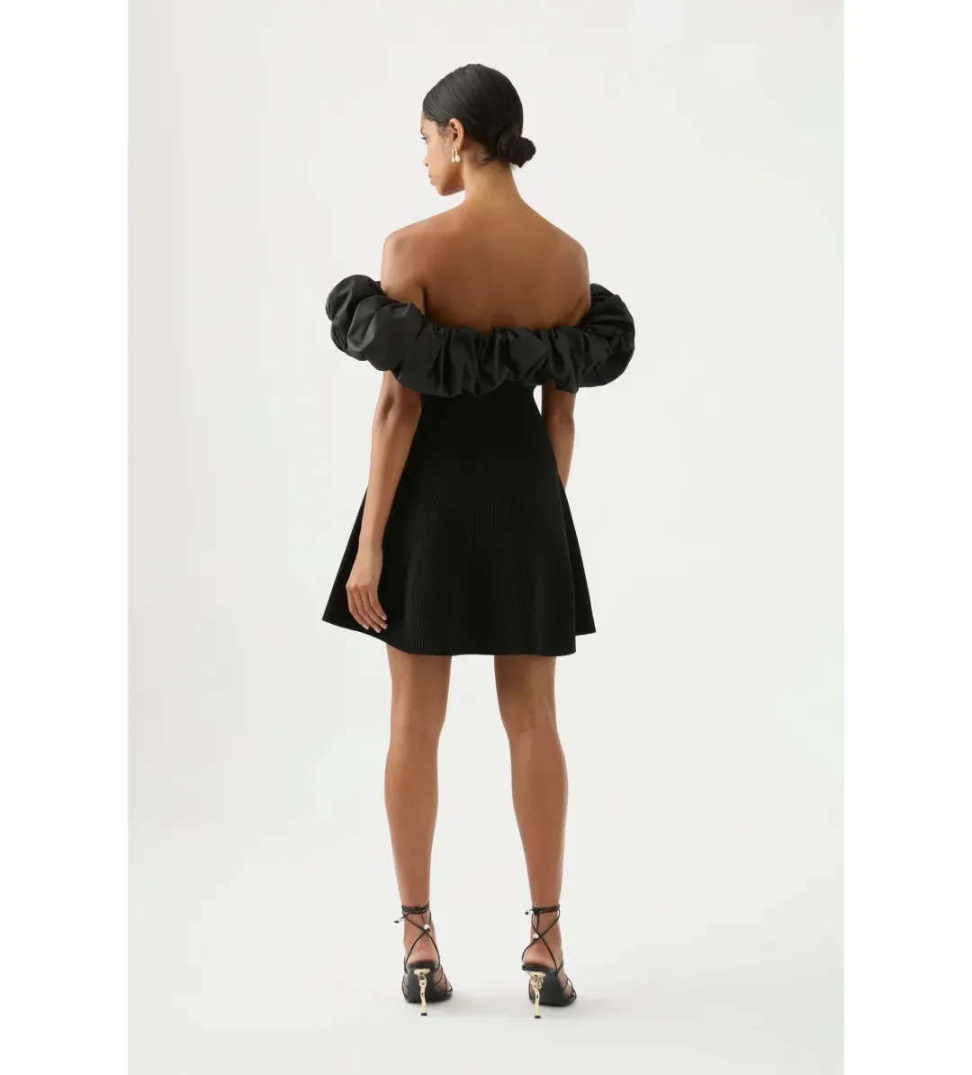 Aje Eldora Mini Dress in Black Size AU 10 for rent on The Volte - main image