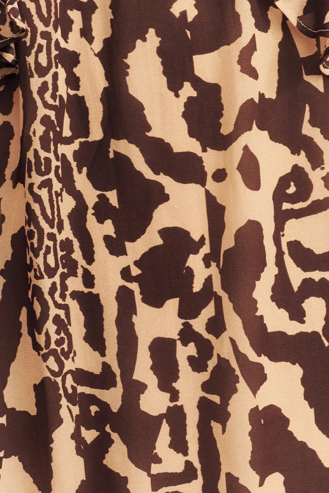 Shona Joy Goldie Tiered Mini Dress in Animal Effect Size XL / 14 for rent on The Volte - main image