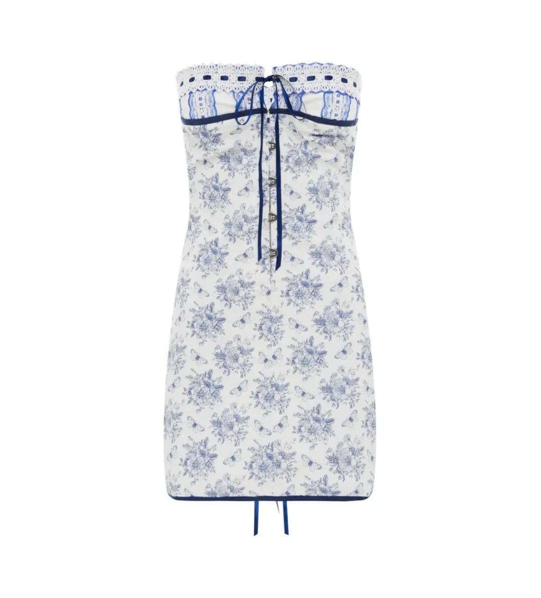 With Jean Sabrin Mini Dress Toile Papillon Size S AU 8 for rent on The Volte - main image