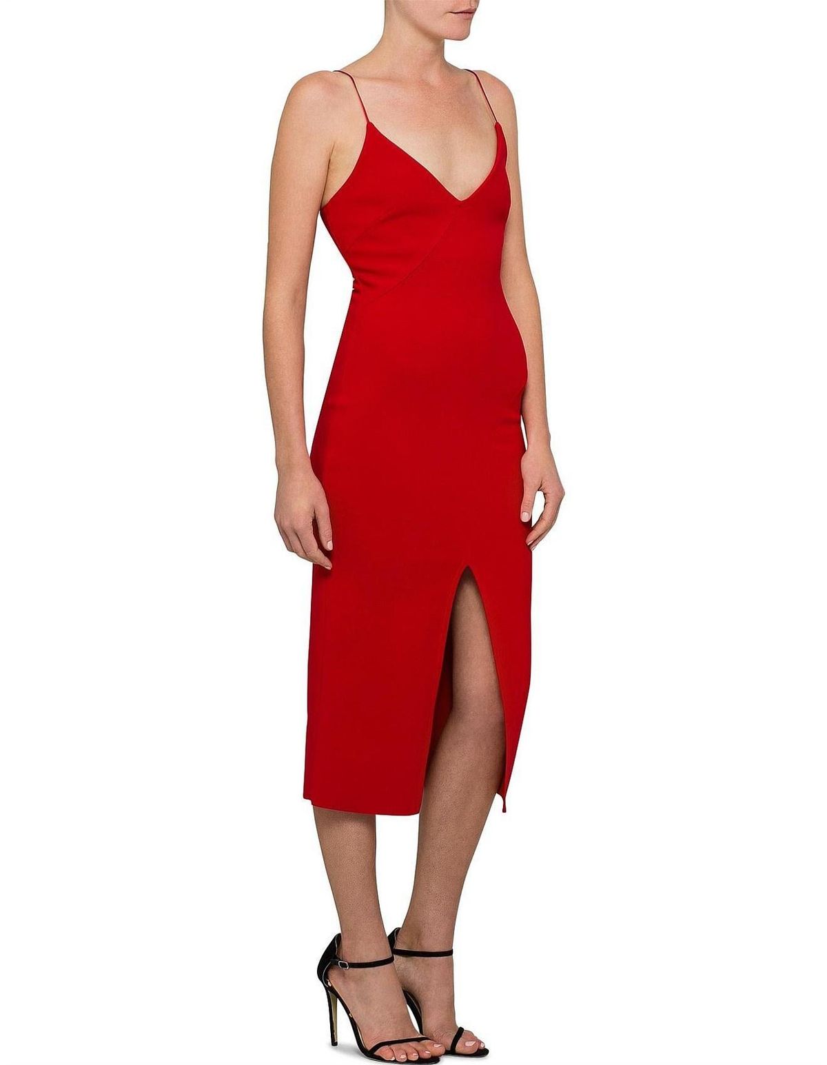 Bec and Bridge Tasha Midi Dress - Red size 6 - Image 1