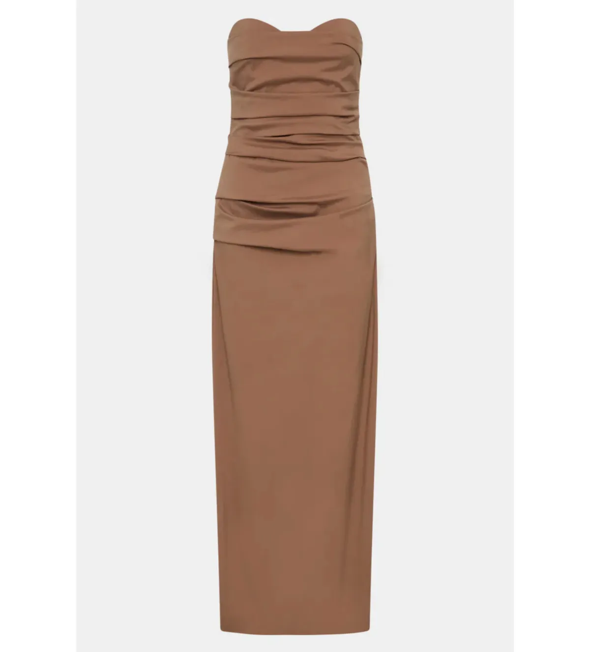 Sir the Label Alba Strapless Gown in Mocha Size AU 8 - Image 4