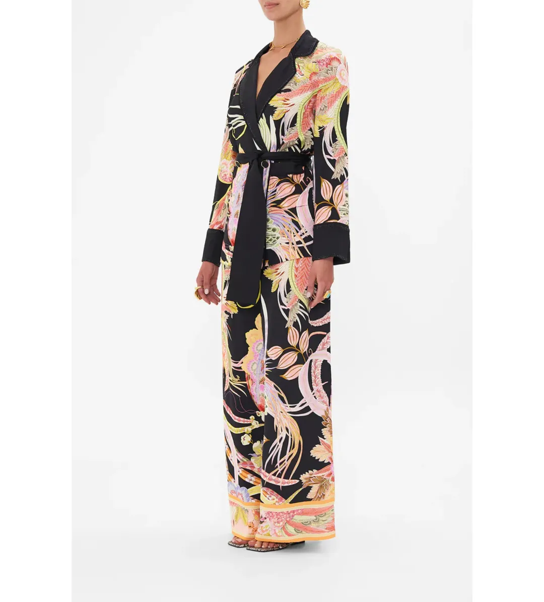 Camilla Relaxed Jacket with Hip pockets in Lady of the Moon Size S / AU 10 for rent on The Volte - main image