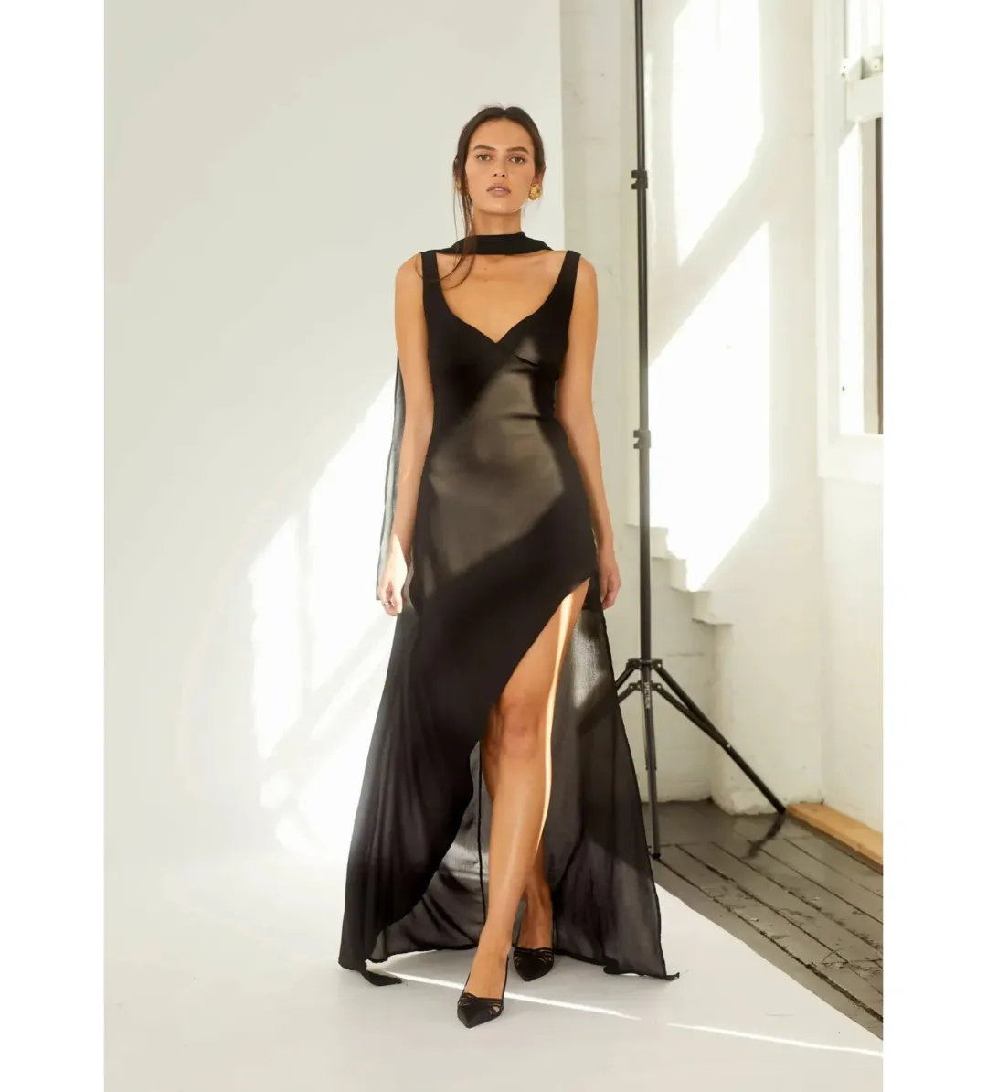 Arcina Ori Amelie Maxi Dress Black Size XS AU 6 for rent on The Volte - main image