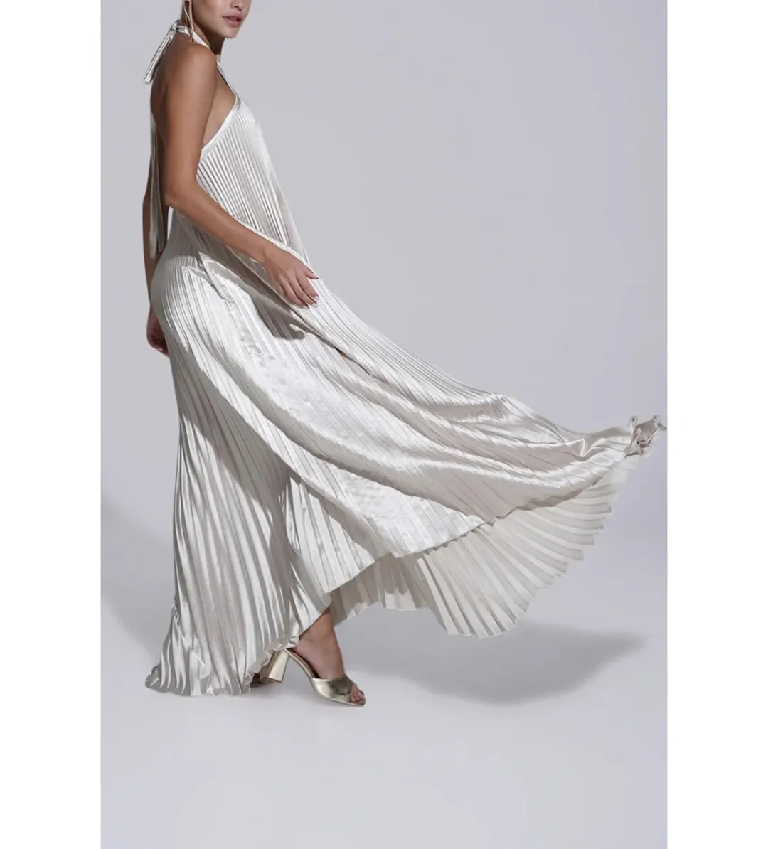 L'Idee Deesse Gown Champagne Size AU 8 for rent on The Volte - main image