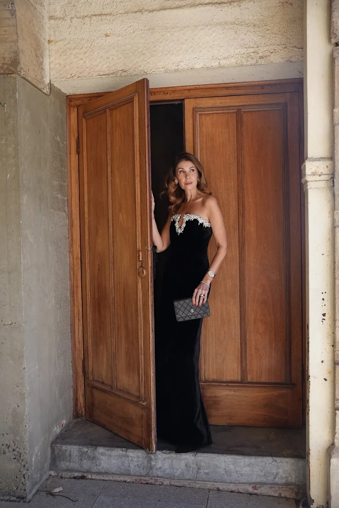 Rachel Gilbert Claudine  Maxi  Gown  In Black Size Au 6 for rent on The Volte - main image