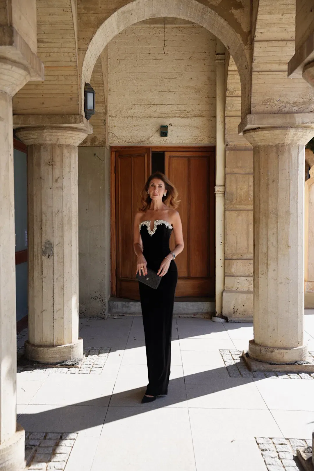 Rachel Gilbert Claudine  Maxi  Gown  In Black Size Au 6 for rent on The Volte - main image