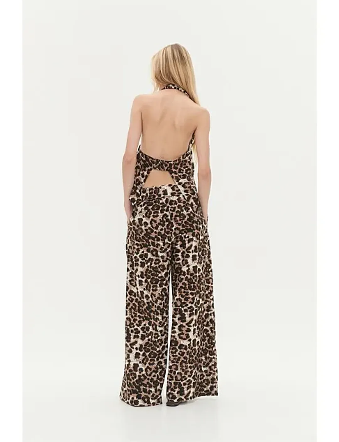 Aje Dessie Belted Relaxed Pant Animal Print Size 12 for rent on The Volte - main image