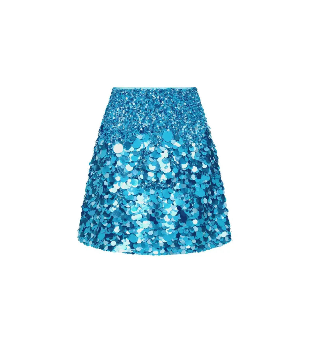 Aje Cherie Sequin Mini Skirt Azure Blue Size 12 for rent on The Volte - main image